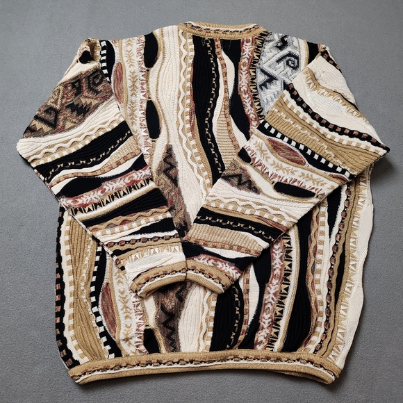Vintage Tundra Coogi Style Knit Sweater 2XLT 90s - Picture 2 of 14